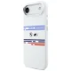 BMW M Silicon Horizontal Line MagSafe dėklas iPhone Air, baltas