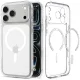 Dėklas Spigen Ultra Hybrid MagSafe, skirtas iPhone 18 Pro / 17 Pro, skaidrus ir baltas