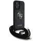 Guess 4G Big Logo Crossbody dėklas su virvele iPhone 16 Plus, juodas