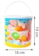 Kruzzel mediniai vaisiai ir daržovės pjaustymui kibirėlyje, 14 vnt.