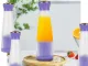 Nešiojamas belaidis kokteilių trintuvas su USB įkrovimu, 400 ml, violetinis