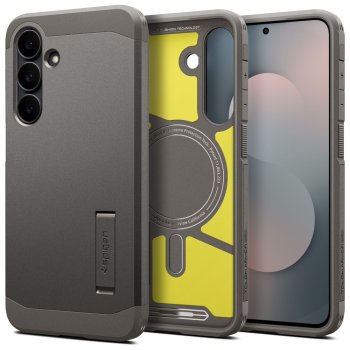 Spigen Tough Armor Mag MagSafe Phone Case Cover Samsung Galaxy S25 FE - Graphite
