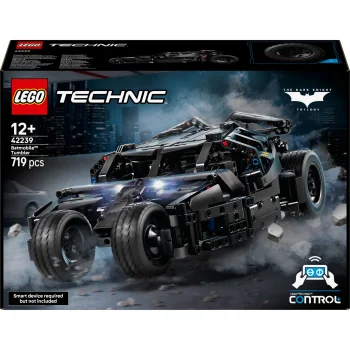 Radijo bangomis valdomas LEGO Technic 42239 Batmobile Tumbler modelis