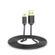 „Ugreen“ USB - mini USB laidas, 480 Mbps, 3 m, juodas