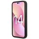 Karl Lagerfeld Saffiano Karl\'s Head Patch dėklas iPhone 14 Pro sidabrinis