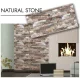 Dekoratyvinė sienų plokštė NATURAL STONE, 500 x 1000 mm, 3 mm