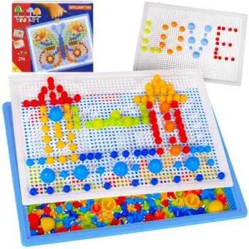 Iso Trade Peg Mosaic Puzzle (296 pcs) with Carrying Case