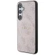 Guess 4G Collection Leather Metal Logo MagSafe Case for Samsung Galaxy S24, Pink
