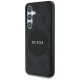 Guess 4G Round Patch Classic Logo MagSafe dėklas Samsung Galaxy S25 Plus, juodas