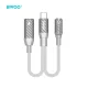 BWOO BZ67 adapteris 2in1 USB-C į 3.5mm ir USB-C PD 65W pilkas