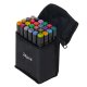 Double-Sided Alcohol Markers in Case with Stand, 24 pcs