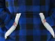 Džemperis-antklodė su kišene Blue Plaid