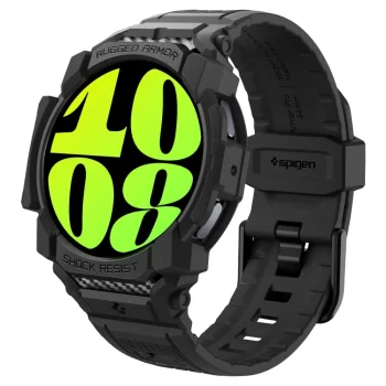 Spigen Rugged Armor Pro strap case for Samsung Galaxy Watch 7 (44 mm) - black