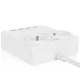 Huslog ilgintuvas su 2 lizdais ir 4 USB jungtimis, 1.5 m, baltas