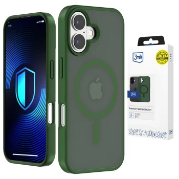3mk Smoke MagCase for iPhone 16 Pro with MagSafe - Translucent Green