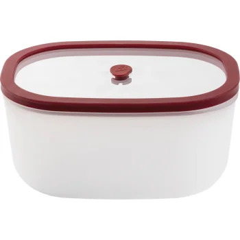 Vakuuminis maisto indelis Berkel Icon 1,4 l, stiklinis, baltas ir raudonas