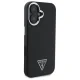 Guess dėklas telefonui iPhone 16 Plus 6.7\" Grained Triangle MagSafe GUHMP16MPGTSPSK, juodas
