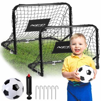 Mini futbolo vartų rinkinys Neo-Sport NS-486, 2 vnt. (60x45x25 cm)