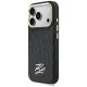 Karl Lagerfeld Croco KL Script Logo MagSafe Phone Case Cover iPhone 17 Pro Max - Black