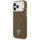 \"Guess Triangle Logo MagSafe\" dėklas iPhone 17 Pro, rudas