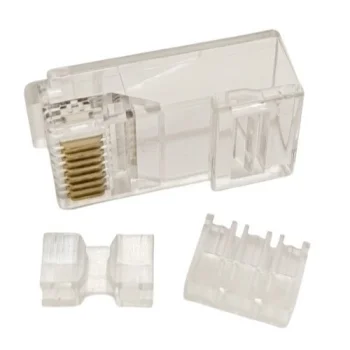 RJ45 Modular Plugs for UTP CAT6A Cable, 8P8C, 100 pcs
