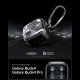 Ausinių dėklas Spigen Ultra Hybrid Zero One, skirtas Samsung Galaxy Buds 4 / 4 Pro, juodas