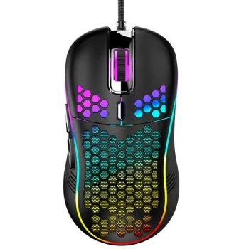 USB optinė žaidimų pelė su LED RGB apšvietimu