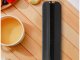 Rechargeable Vacuum Sealer for Food with 10 Bags Black-Grey