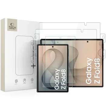 Apsauginis stiklas ir hidrogelio plėvelė Tech-Protect Easy Set Samsung Galaxy Z Fold 8, skaidrus