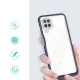 Dėklas Hybrid Armor Clear 3 in 1 telefonui Samsung Galaxy A22 4G, mėlynas