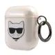 Karl Lagerfeld Glitter Choupette dėklas AirPods 1 / 2 ausinėms, auksinis