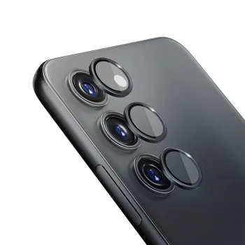 3mk Lens Protection Pro kameros apsauginis stiklas Samsung Galaxy S24 telefonui, Juodas