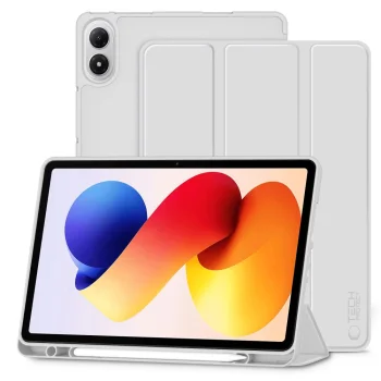 TechProtect SmartCase Pen dėklas Xiaomi Poco Pad M1 / Redmi Pad 2 Pro 12.1, pilkas