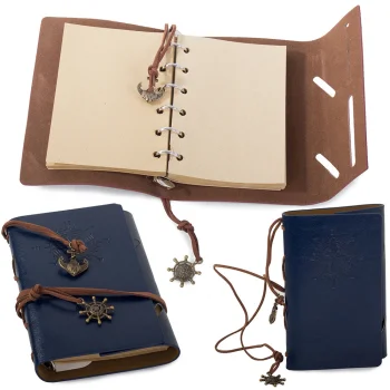 Retro Traveler's Notebook / Diary, Blue