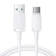 Joyroom Multi-Color Series A14 USB-A į USB-C laidas, 3A, 1.2m, Baltas