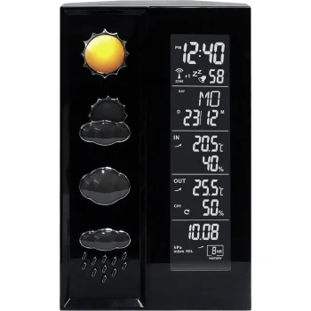 Technoline WS 6650 meteorologinė stotelė, juoda