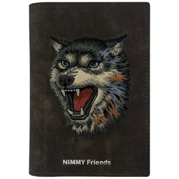 Nimmy Raptor Wolf paso dėklas ir piniginė, ruda