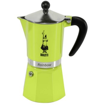 Bialetti Rainbow Espresso Maker, 6 Cups, Green