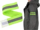 Elastic Reflective Armbands with Velcro, Yellow, 2 Pcs