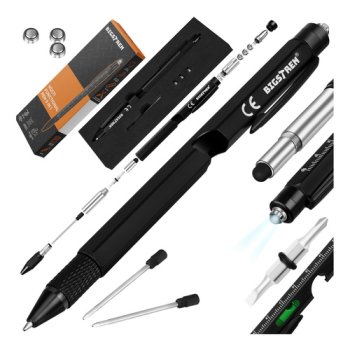 Multifunkcinis 9-in-1 tušinukas Bigstren, juodas