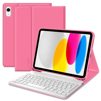 Tech-Protect SC Pen Case with Keyboard for iPad 10.9 (2022) / 11 (2025), Pink