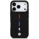 BMW M Silicon Tricolor Line MagSafe dėklas iPhone 17 Pro, juodas