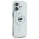 Karl Lagerfeld dėklas iPhone 16 Plus telefonui IML Metal Choupette MagSafe, baltas