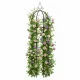 Metalinė sodo pergola augalams, 196 cm, juoda