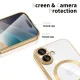 Tech-Protect MagFlex MagSafe dėklas iPhone 17, skaidrus / auksinis