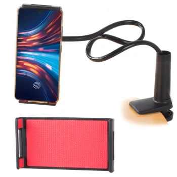 Lankstus telefono laikiklis su gnybtu prie stalo 60 cm, 360°