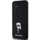Karl Lagerfeld dėklas Samsung Galaxy S23 FE, Silicone Ikonik Metal Pin, juodas