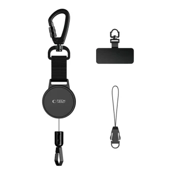 Tech-Protect UrbanLoop Anti-Theft Phone Holder with Cable - Black