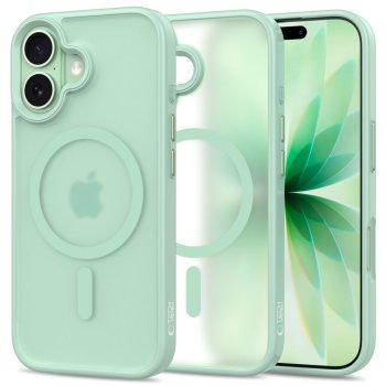 Tech-Protect MagMat MagSafe dėklas, skirtas iPhone 17 - Transparent Green