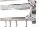 Hanging Bathroom Shelf with Towel Rails, Silver
